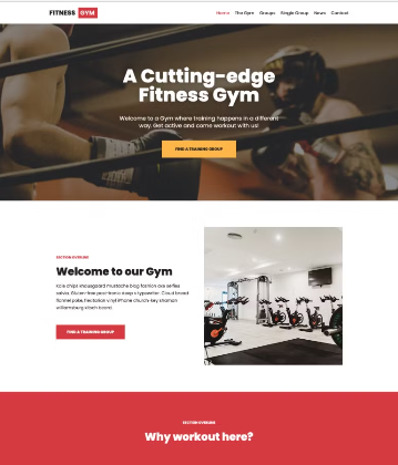 gym website
